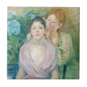 Berthe Morisot - De Hortensia / De Twee Zusters Tegeltje