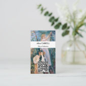Berthe Morisot - De Kersenplukker - QR Code Visitekaartje (Staand voorkant)