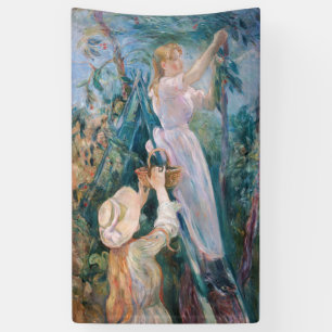 Berthe Morisot - De Kersenplukster Spandoek