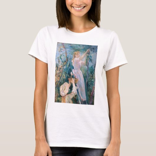 Berthe Morisot - De Kersenplukster T-shirt (Voorkant)