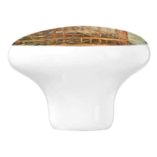 Berthe Morisot - De kooi Keramische Knop (Zijkant)