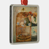 Berthe Morisot - De kooi Metalen Ornament (Rechts)
