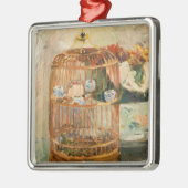 Berthe Morisot - De kooi Metalen Ornament (Links)