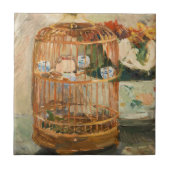 Berthe Morisot - De kooi Tegeltje (Voorkant)