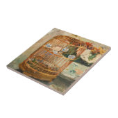 Berthe Morisot - De kooi Tegeltje (Zijkant)