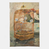 Berthe Morisot - De kooi Theedoek (Verticaal)