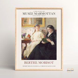 Berthe Morisot De moeder en zus van de kunstenaar Poster