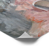 Berthe Morisot - de roze dress Poster (Hoek)