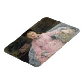 Berthe Morisot - De Roze Jurk Magneet (Linkerzijde)