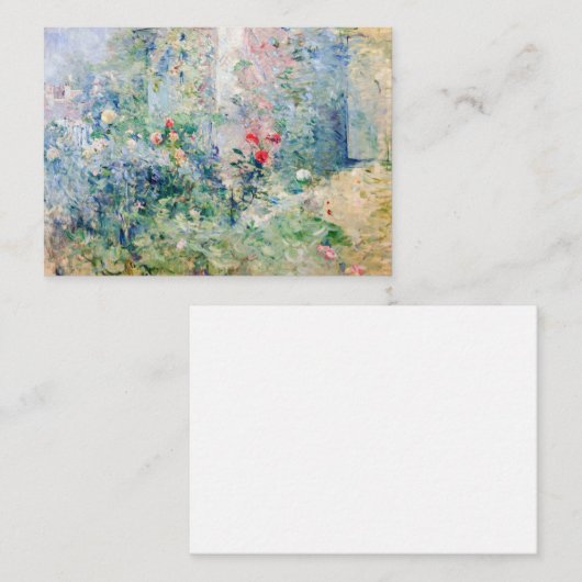 Berthe Morisot - De tuin bij Bougival Notitiekaartje (Voorkant / Achterkant)