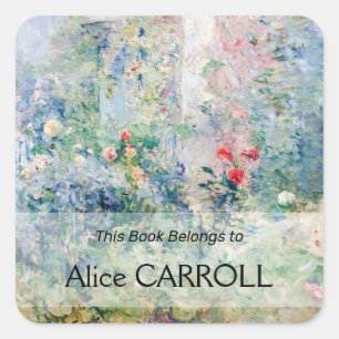 Berthe Morisot - De tuin in Bougival Vierkante Sticker