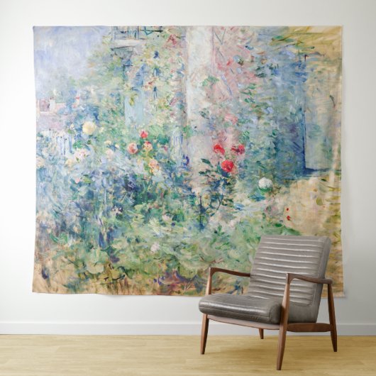 Berthe Morisot - De tuin in Bougival Wandkleed (In Situ (horizontaal))