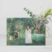 Berthe Morisot - De Vlinderjacht Bedankkaart (Staand voorkant)
