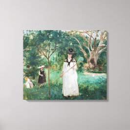 Berthe Morisot - De Vlinderjacht Canvas Afdruk