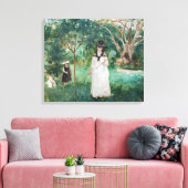 Berthe Morisot - De Vlinderjacht Canvas Afdruk (Insitu (Woonkamer))
