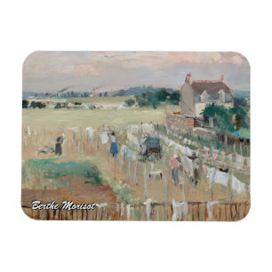 Berthe Morisot - De was ophangen om te drogen Magneet