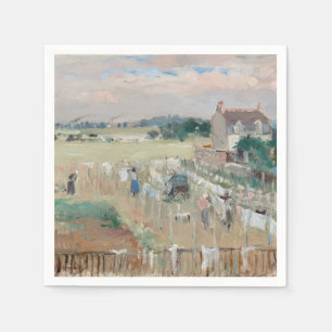 Berthe Morisot - De was ophangen om te drogen Servet
