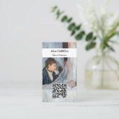 Berthe Morisot - De Wieg - QR Code Visitekaartje (Staand voorkant)
