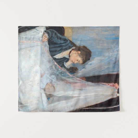 Berthe Morisot - De wieg Wandkleed (Voorkant (horizontaal))
