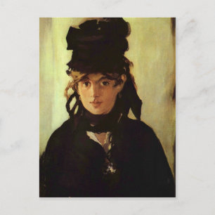 Berthe Morisot door Edouard Manet Briefkaart
