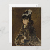 Berthe Morisot - Edouard Manet, olieverf Briefkaart (Voorkant / Achterkant)