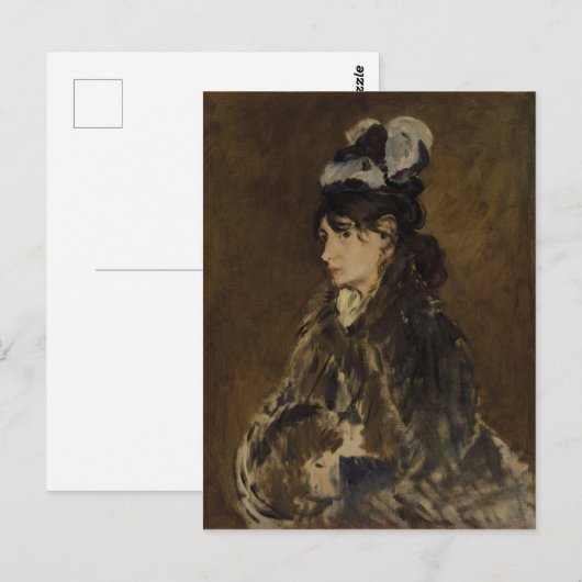 Berthe Morisot - Edouard Manet, olieverf Briefkaart (Voorkant / Achterkant)