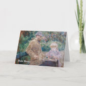 Berthe Morisot - Eugene Manet met zijn dochter Kaart (Voorkant)
