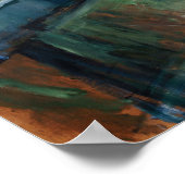 Berthe Morisot - Eugene Manet met zijn dochter Poster (Hoek)