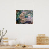 Berthe Morisot - Eugene Manet met zijn dochter Poster (Keuken)