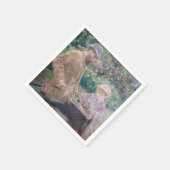 Berthe Morisot - Eugene Manet met zijn dochter Servet (Hoek)