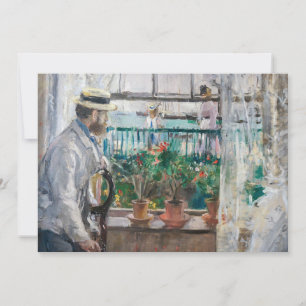 Berthe Morisot - Eugene Manet op het eiland Wight Bedankkaart