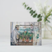Berthe Morisot - Eugene Manet op het eiland Wight Briefkaart (Staand voorkant)