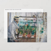 Berthe Morisot - Eugene Manet op het eiland Wight Briefkaart (Voorkant / Achterkant)