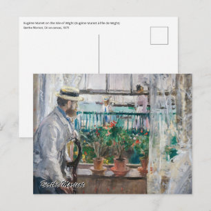 Berthe Morisot - Eugene Manet op het eiland Wight Briefkaart