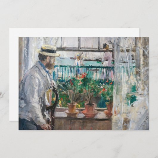 Berthe Morisot - Eugene Manet op het eiland Wight Kaart (Voorkant / Achterkant)