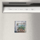 Berthe Morisot - Eugene Manet op het eiland Wight Magneet (Insitu (Vaatwasser))