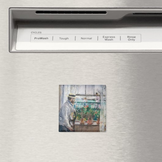 Berthe Morisot - Eugene Manet op het eiland Wight Magneet (Insitu (Vaatwasser))