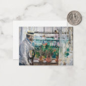 Berthe Morisot - Eugene Manet op het eiland Wight Notitiekaartje (Voorkant / Achterkant in situ)