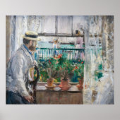 Berthe Morisot - Eugene Manet op het eiland Wight Poster (Voorkant)