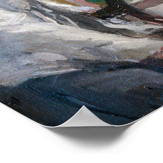 Berthe Morisot - Eugene Manet op het eiland Wight Poster (Hoek)