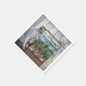 Berthe Morisot - Eugene Manet op het eiland Wight Servet (Hoek)