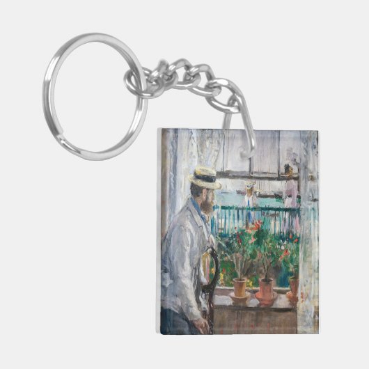 Berthe Morisot - Eugene Manet op het eiland Wight Sleutelhanger (Voorkant Links)
