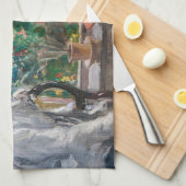 Berthe Morisot - Eugene Manet op het eiland Wight Theedoek (Quarter Fold)