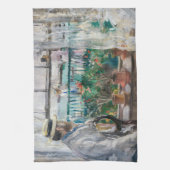 Berthe Morisot - Eugene Manet op het eiland Wight Theedoek (Verticaal)