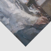 Berthe Morisot - Eugene Manet op het eiland Wight Tissuepapier (Detail)