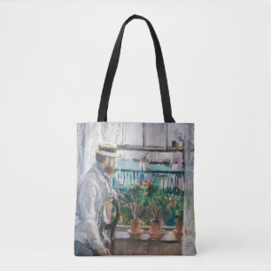 Berthe Morisot - Eugene Manet op het eiland Wight Tote Bag