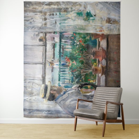 Berthe Morisot - Eugene Manet op het eiland Wight Wandkleed (In situ)