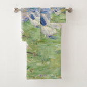 Berthe Morisot - Girl in a Boat with Gese Bad Handdoek (Insitu)