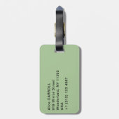 Berthe Morisot - Girl in a Boat with Gese Bagagelabel (Achterkant verticaal)