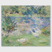 Berthe Morisot - Girl in a Boat with Gese Cadeaupapier (Vlak)